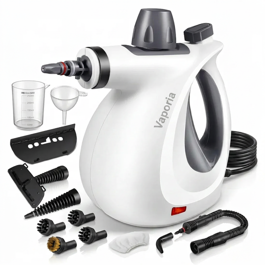 Vaporia™ - Pulitore a Vapore Portatile Professionale 110°C (Kit 12-in-1)
